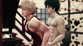 Heros Breakfast - Izuku Midoriya x Katsuki Bakugo My Hero Academia - 3D Animation The Sims 4 - 9 image