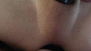 Hubbys thick, bare cock fucks me till I blow my huge tasty load....who wants to help us clean up :P - 5 image