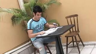 Master cock fucks his submissive toy