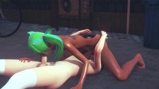 Yaoi Femboy - Ash hard sex with another femboy in street - 12 image