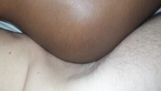 Sub Brown takes on hung white cock - 11 image