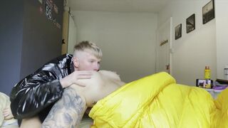 ENGLISH SCALLY LADS FUCK IN PUFFER COATS - GAY 0161 COUPLE ONLY FANS - 7 image
