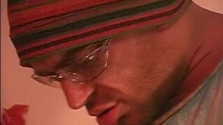 Two gays have butt sex in living room