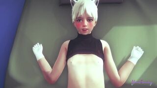 Yaoi Femboy - Alan The catboy is pregnant - 1 image