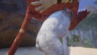 Two Gay Male Lions Creaming Each Other (POV & Paw Shots) | Wild Life Furries