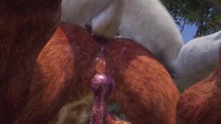 Two Gay Male Lions Creaming Each Other (POV & Paw Shots) | Wild Life Furries - 12 image