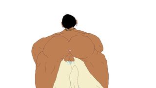 Gay Interracial Sex Animation with Cumshot - 13 image