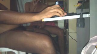 146 while he played on the computer, I served him