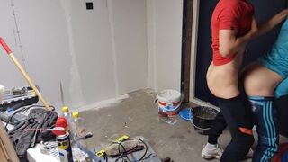 Finally Fucked my co Worker Bareback during Construction Work - 14 image