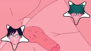 Tenya Iida tries to have fun with Midoriyas ass