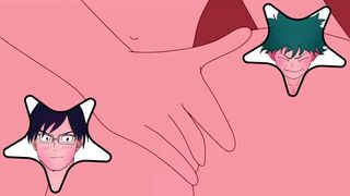 Tenya Iida tries to have fun with Midoriyas ass