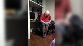 Daisy tied up and cumming