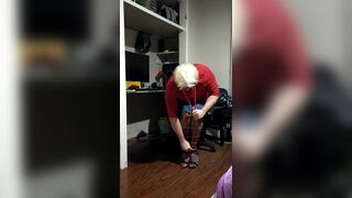 Daisy tied up and cumming