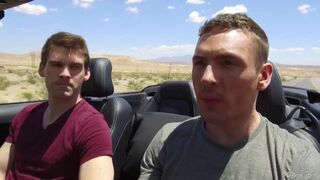 Sucking off a guy next to the highway - 1 image