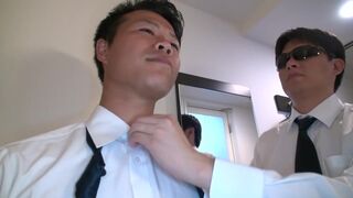 Elite Office Worker Ejaculates by being Erotic by Men