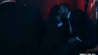 GLORY HOLE FUN! HOT FUCK IN SUITS - 5 image