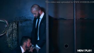 GLORY HOLE FUN! HOT FUCK IN SUITS - 9 image