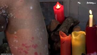 Dad play with twink - CANDLE WAX PLAY - 1 image